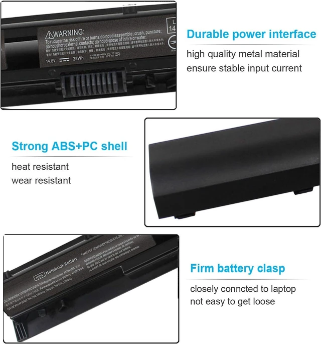 Alt view image 3 of 7 - 800049-001 KI04 K104 Battery for HP Pavilion 17-g 17t-s 15-ab 15t-ab 15-an 15-ab223cl 15-ab243cl 15-ab247cl 17t-s100 17-g119dx 17-g192dx 17-g133cl 17-g121wm 17-g153us 800009-421 800010-421 800050-001