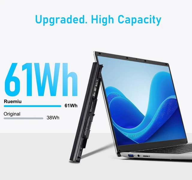 Alt view image 2 of 7 - Upgraded 61Wh 807956-001 HS04 HS03 Battery for HP
