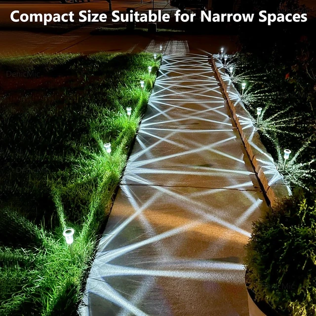 Alt view image 7 of 7 - DenicMic Solar Lights Outdoor Waterproof 10 Pack Pathway Lights Cool White