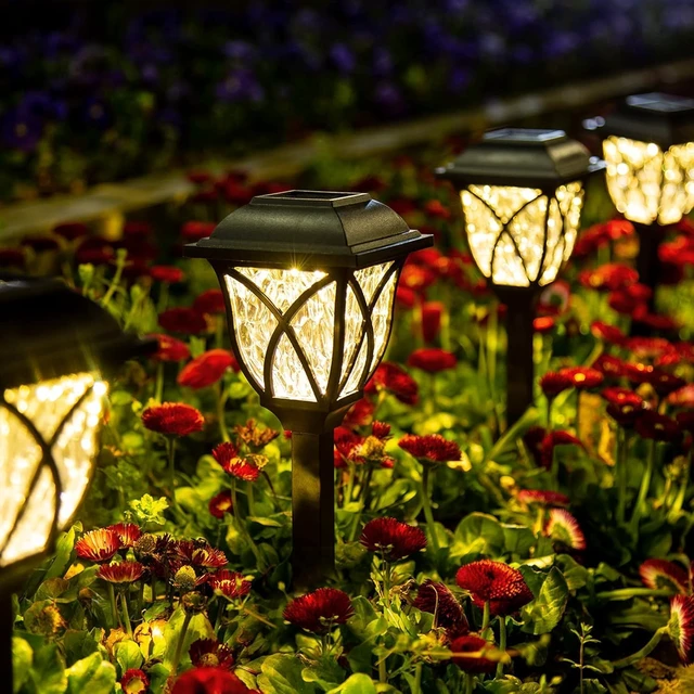Main image of GIGALUMI 6 Pack Solar Lights Outdoor Waterproof, LED Solar Garden Lights