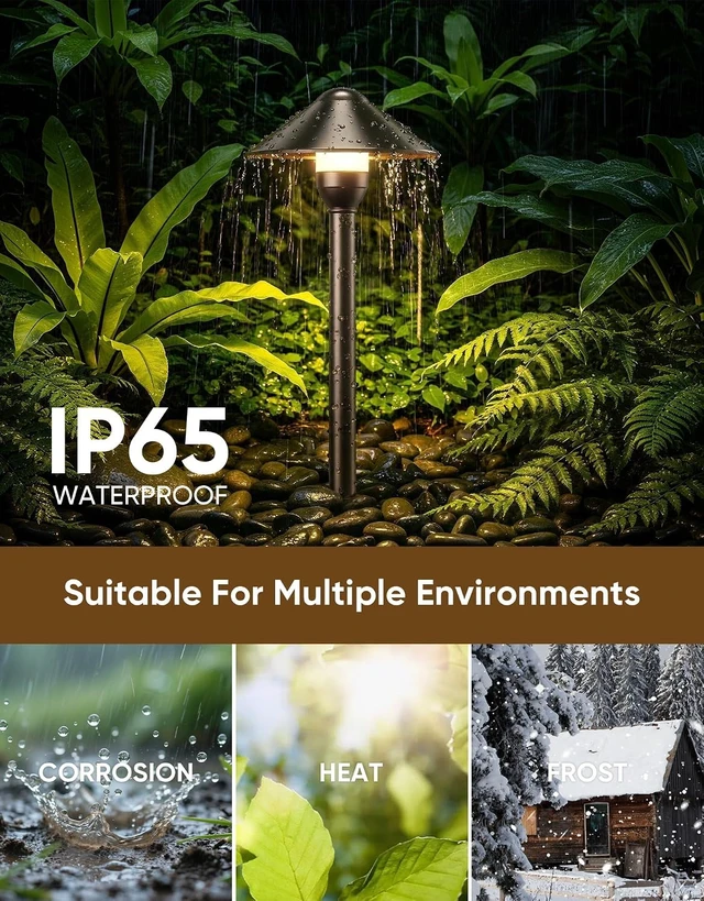 Alt view image 4 of 7 - Low Voltage Pathway Lights with G4 3W 3000K Bulbs 12-Pack, ORB Aluminum