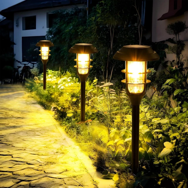 Main image of SOLPEX Solar Pathway Lights Waterproof Outdoor Lighting, Warm White 8 Pack