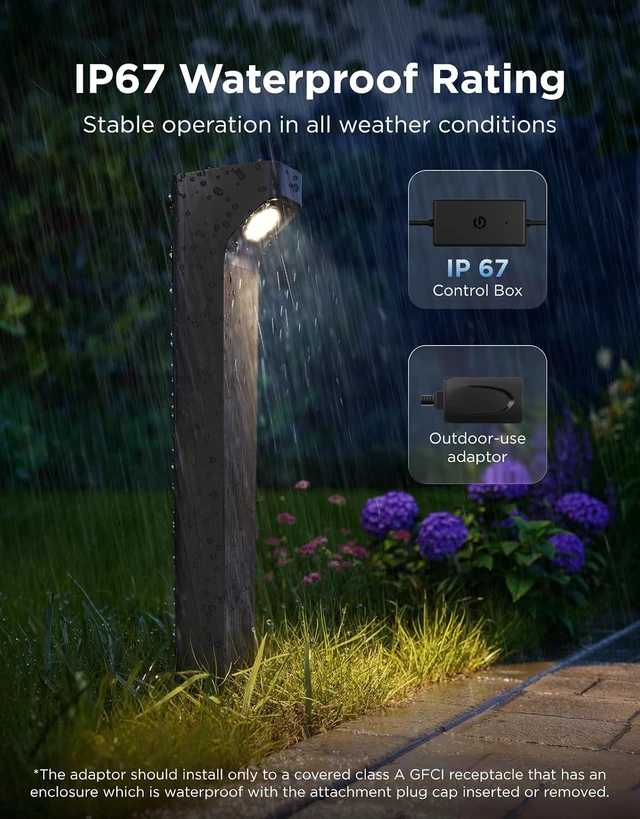 Alt view image 3 of 7 - Govee Outdoor Pathway Lights 2 Lite, 8 Pack, 190 Lumens, IP67 Waterproof