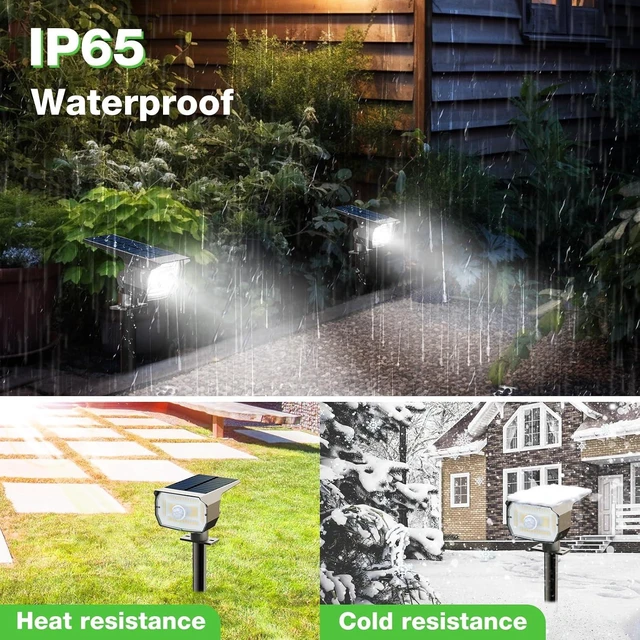 Alt view image 4 of 7 - nipify Solar Lights Outdoor Waterproof, Motion Sensor Spot Landscape Light