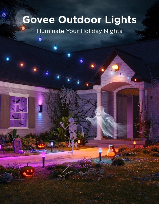 Alt view image 2 of 7 - Govee Outdoor Cylinder Pathway Lights, 8 Pack, 425 Lumens, IP67 Waterproof