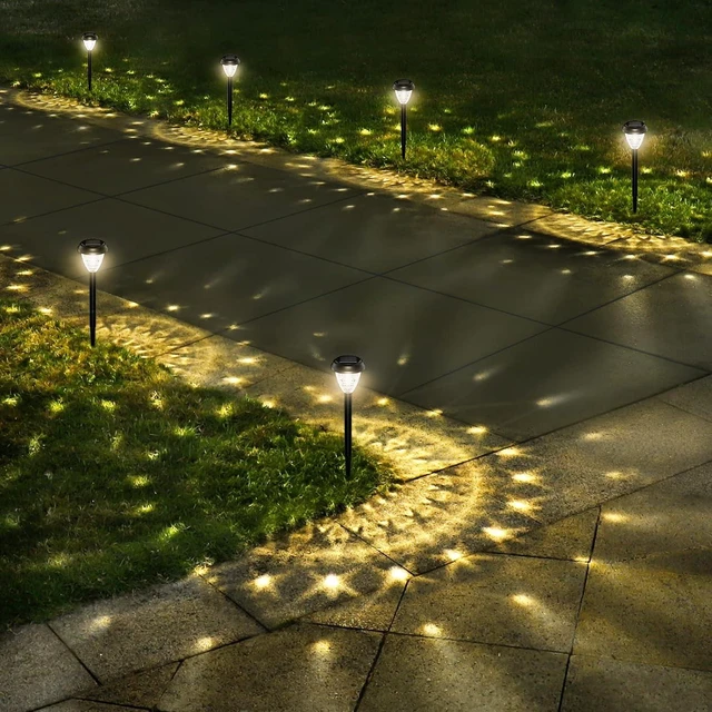 Main image of URAGO Super Bright Solar Lights Outdoor Waterproof-10 Pack, Dusk to Dawn Up to 12 Hrs Solar Powered Outdoor Pathway Garden Lights Auto On/Off, LED Landscape Lighting Decorative for Walkway Patio Yard