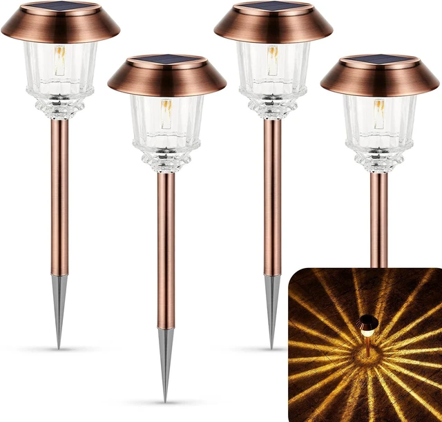 Main image of XMCOSY+ Solar Lights Outdoor Waterproof, 4 Pack Solar Lights for Outside