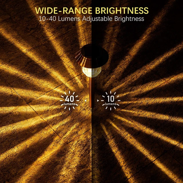 Alt view image 5 of 7 - XMCOSY+ Solar Lights Outdoor Waterproof, 4 Pack Solar Lights for Outside
