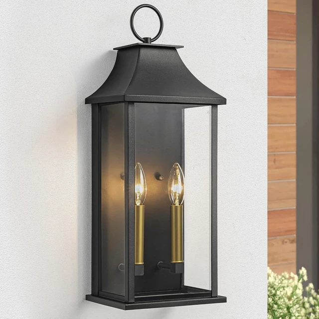 Main image of 20.6" Aluminum Dusk to Dawn Outdoor Wall Light, Porch Lights
