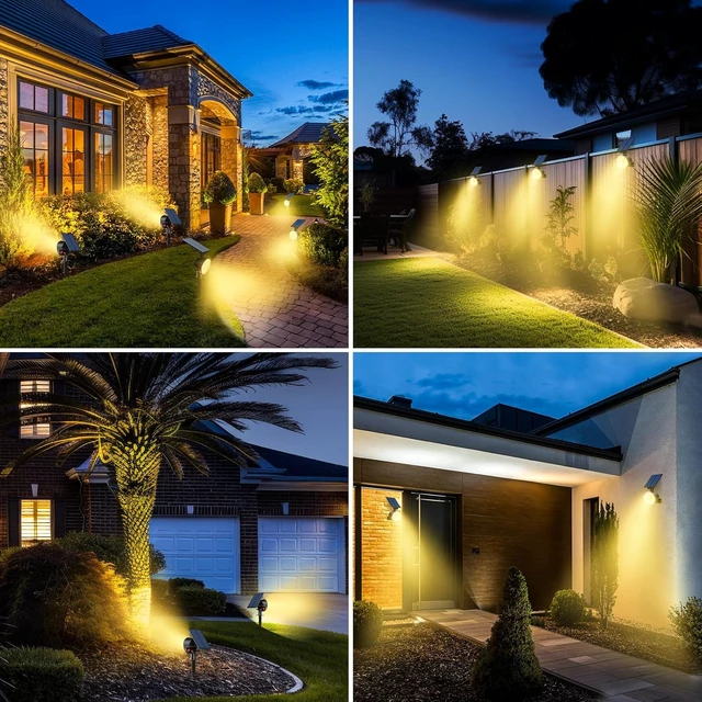 Alt view image 7 of 7 - nipify Solar Spot Lights Outdoor IP65 Waterproof, Landscape Spotlights