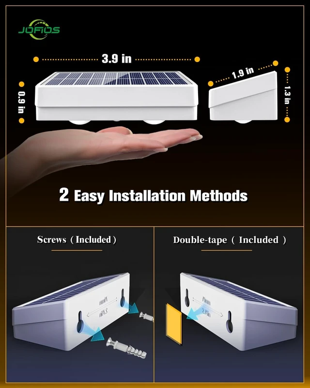 Alt view image 5 of 6 - JOFIOS Solar Fence Lights 12 Pack, 50 Lumens Outdoor Fence Solar Lights with 12 Modes RGB Color Glow LED Solar Lights Outdoor Waterproof for Patio, Backyard, Deck, Fence, Railing.White Shell