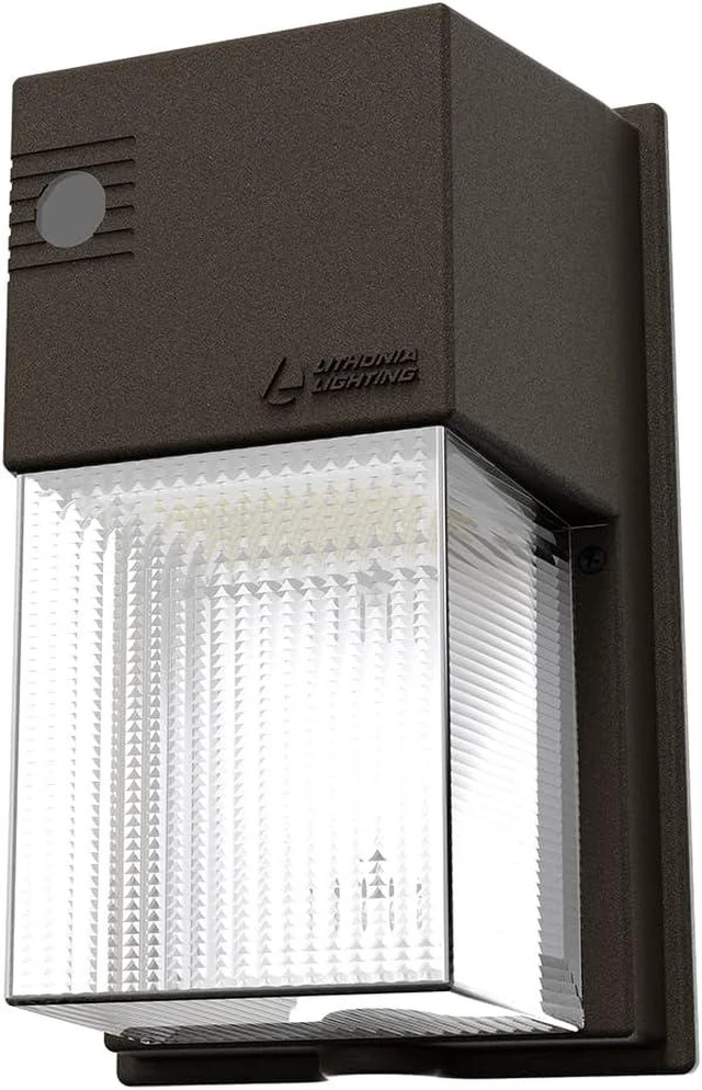 Alt view image 5 of 7 - Lithonia Lighting 7" Mini LED Wall Pack Outdoor Light Dusk to Dawn