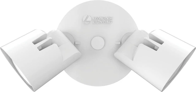 Alt view image 6 of 7 - Lithonia Lighting HomeGuard 2-Light LED Outdoor Flood Lights, 4000K, Bronze