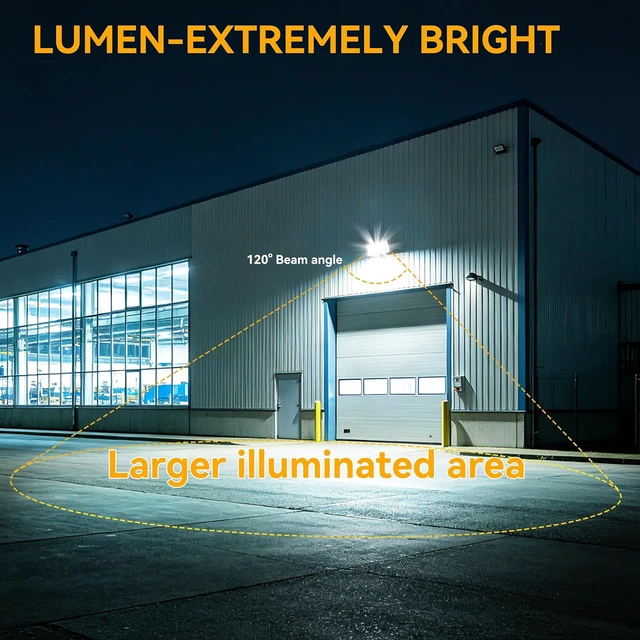 Alt view image 5 of 7 - 60W LED Wall Pack Light with Dusk to Dawn Photocell, 7800LM, 5000K