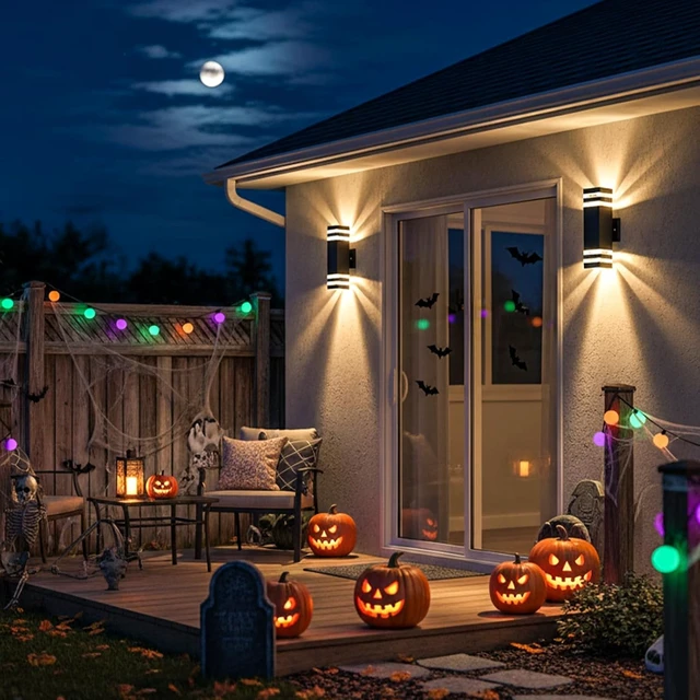 Alt view image 3 of 7 - Outdoor Wall Sconce 2-Pack, Outdoor Lights with Dusk to Dawn Sensor