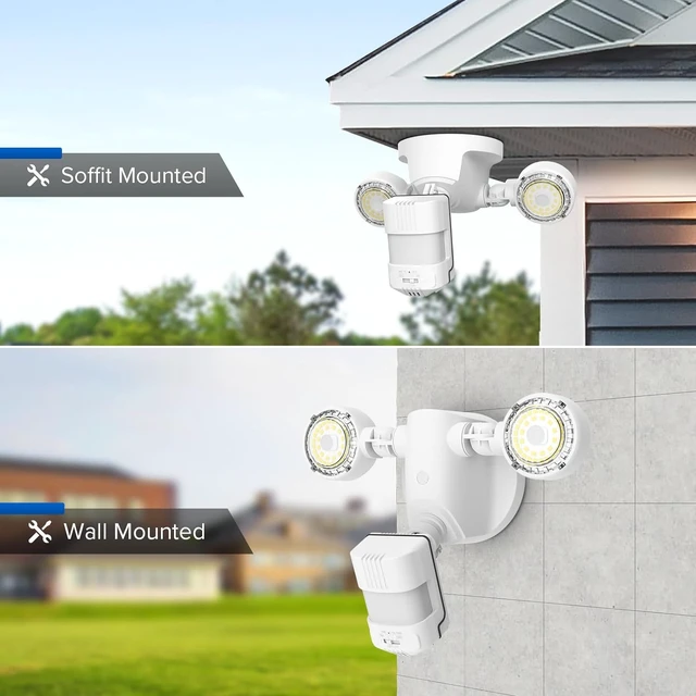 Alt view image 6 of 7 - SANSI Upgraded 25W 3000LM Motion Sensor Outdoor Lights, Security Light