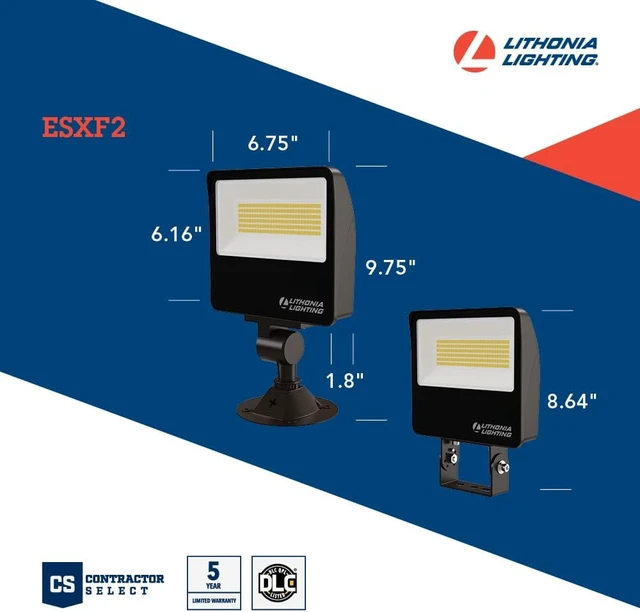 Alt view image 4 of 7 - Lithonia Lighting All-in-One LED Flood Light, Waterproof Dusk to Dawn MVOLT