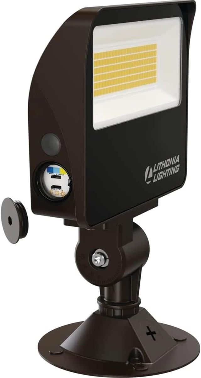 Alt view image 7 of 7 - Lithonia Lighting All-in-One LED Flood Light, Waterproof Dusk to Dawn MVOLT