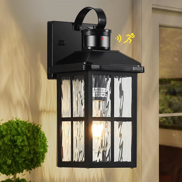 Main image of Motion Sensor Porch Light Dusk to Dawn Outdoor Wall Light