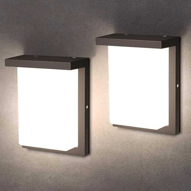 Main image of Modern Outdoor Wall Lights, LED 3CCT Selectable, IP65 Waterproof