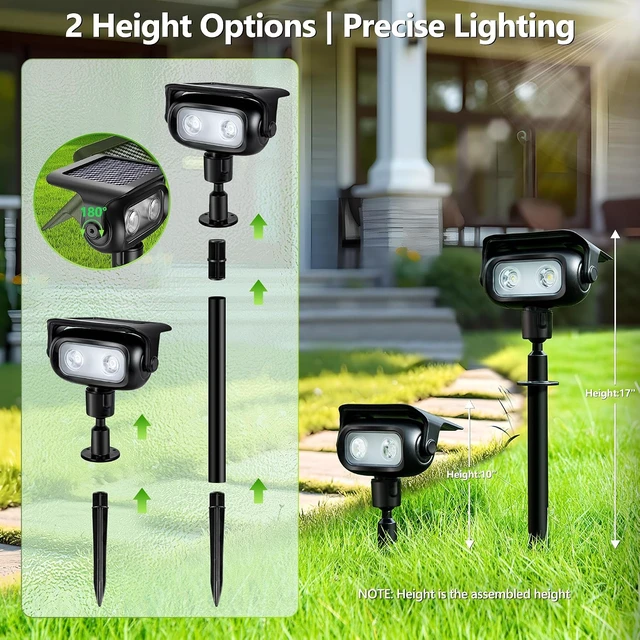 Alt view image 7 of 7 - Brizled Solar Halloween Spot Lights Outdoor, 4 Pack RGB Landscape Lighting