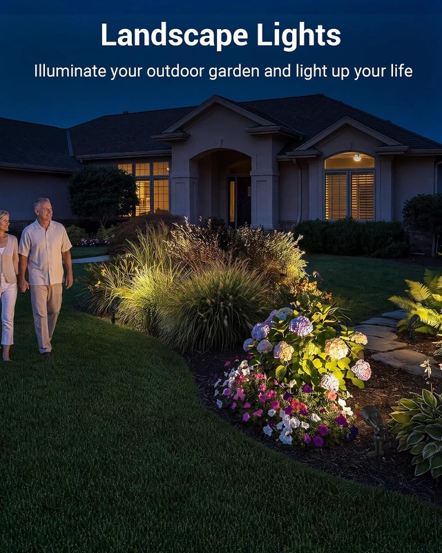 Alt view image 6 of 7 - DEWENWILS LED Low Voltage Landscape Lights, 12V Aluminum Outdoor Spotlight