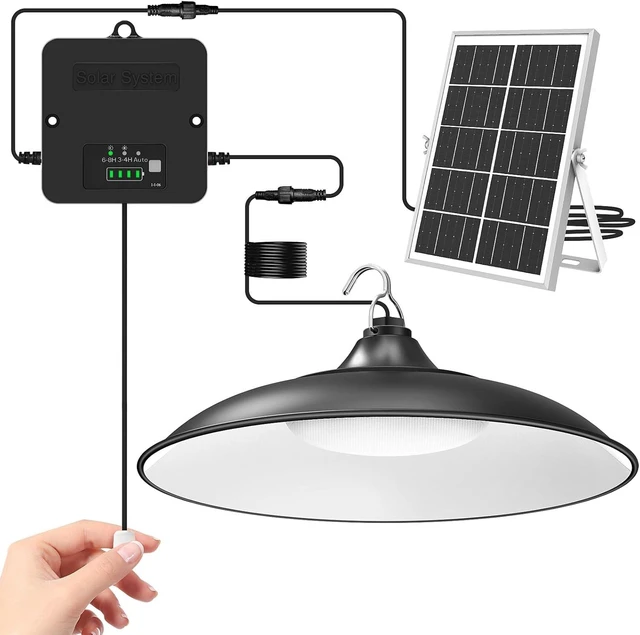 Main image of Solar Shed Light Indoor Outdoor with Pull String, 2000LM 6500K 1Pack