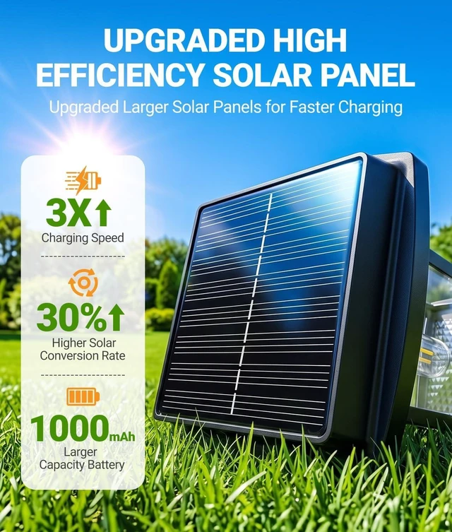 Alt view image 3 of 7 - Solar Pathway Lights Outdoor, 8 Pack Upgraded Solar Garden Lights Solar Powered, Solar Lights Outdoor Waterproof IP65, 15 Hours Outdoor Solar Lights for Yard Patio Landscape Walkway Driveway Decor