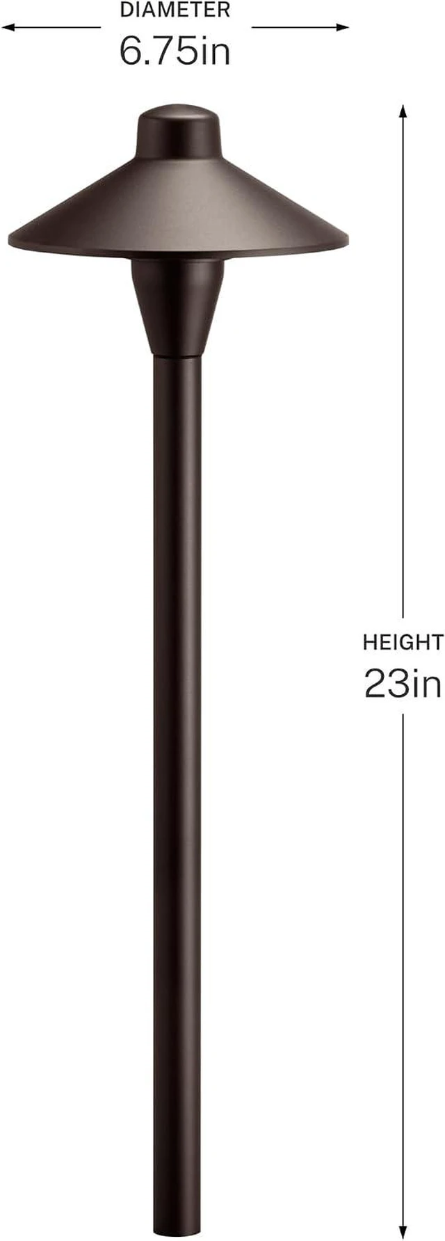 Alt view image 7 of 7 - Kichler 12V Landscape Path Light, Architectural Bronze