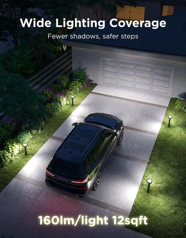 Alt view image 4 of 7 - Govee Outdoor Pathway Lights 2, 4 Pack, IP66 Waterproof, 60+ Scene Modes