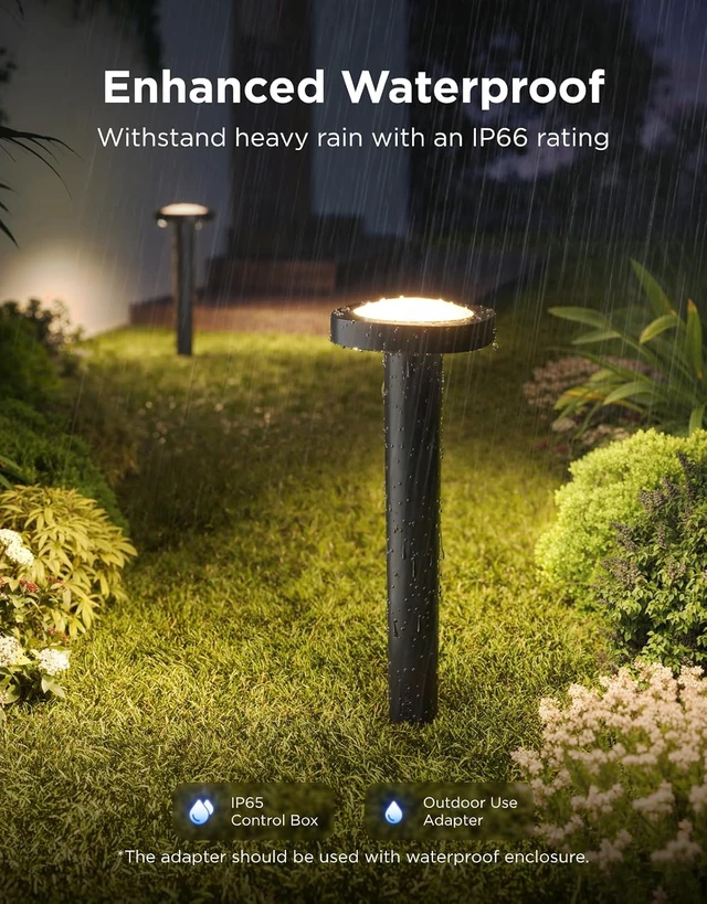 Alt view image 5 of 7 - Govee Outdoor Pathway Lights 2, 4 Pack, IP66 Waterproof, 60+ Scene Modes