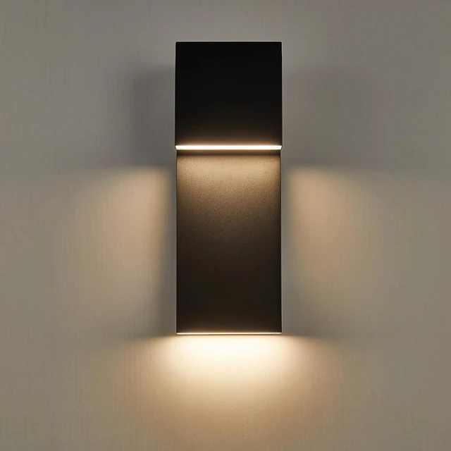 Alt view image 6 of 7 - Tarentlight Modern LED Outdoor Wall Sconce 17W Integrated LED Outdoor Wall Mount,Anti Rust Textured Black Suit for Wet Locations and All Rooms,Easily Installed in Any Direction.Bulb Included.