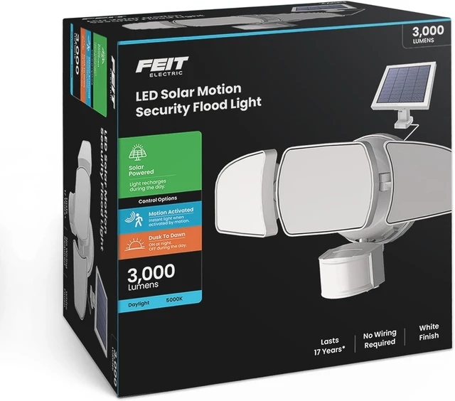 Alt view image 2 of 7 - Feit Electric LED Outdoor Security Floodlight, Motion Activated, Daylight