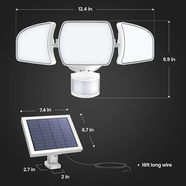 Alt view image 3 of 7 - Feit Electric LED Outdoor Security Floodlight, Motion Activated, Daylight