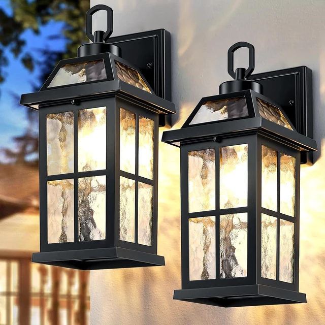 Main image of 14 '' Outdoor Lights for House 2 Packs, Black Exterior Light Fixtures