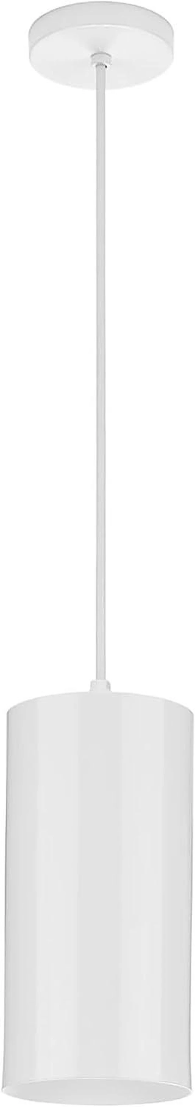 Main image of Progress Lighting Cylinder Outdoor Pendant Light, White