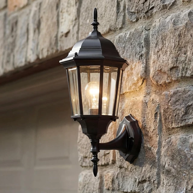 Alt view image 2 of 7 - Kichler Madison Outdoor Wall Sconce Light, Black