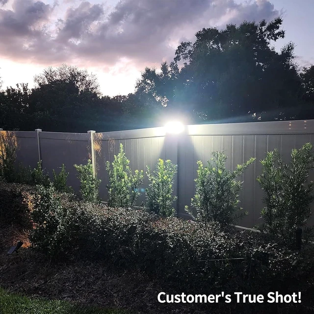 Alt view image 7 of 7 - intelamp Solar Outdoor Lights, Motion Sensor with Dual Sensors Waterproof