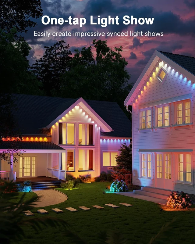 Alt view image 4 of 7 - Lumary Upgraded Smart Landscape Lights, 56 ft Outdoor Spotlights, 6Pack