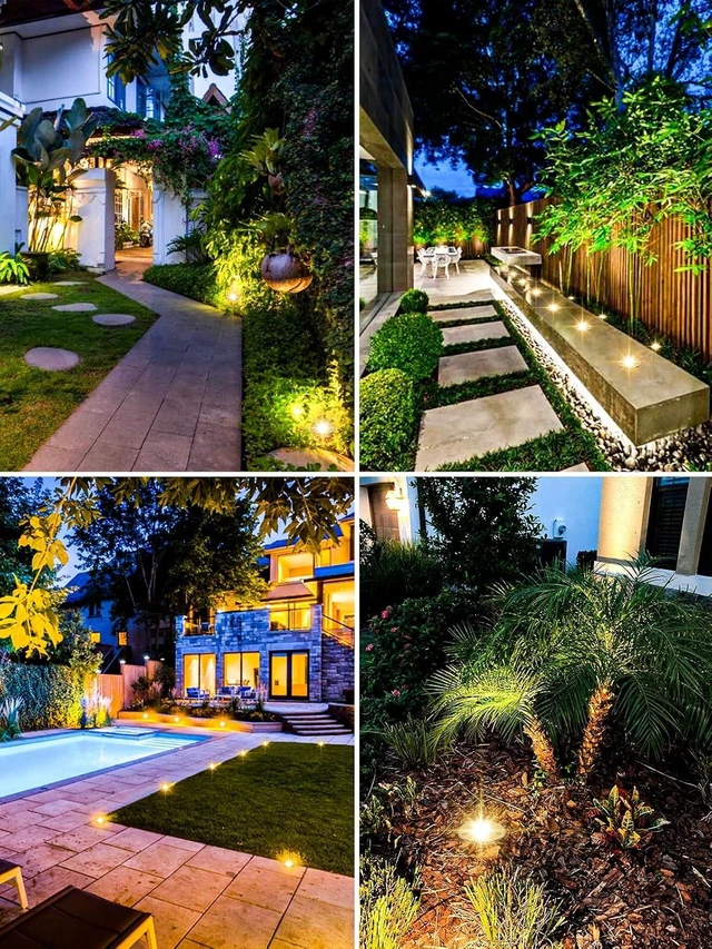 Alt view image 5 of 7 - ZUCKEO Low Voltage Landscape Lighting LED Well Lights 3W 12V-24V in Ground Light IP67 Waterproof Outdoor Low Voltage Landscape Lights for Floor Driveway Deck Step Garden (8 Pack Warm White)