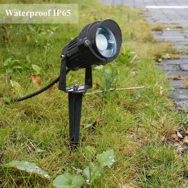 Alt view image 2 of 7 - 8Pack 5W Low Voltage Landscape Lights with Connectors Outdoor Lighting 24V AC/DC Focusing Lens LED Landscape Spotlights,600LM Warm White Waterproof Outdoor Garden Yard Lights