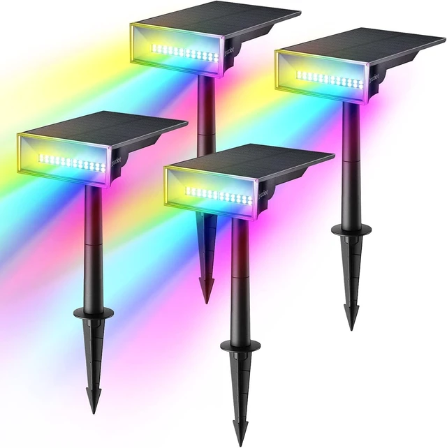 Main image of Consciot Solar Spot Lights Outdoor, Halloween Lights, 170° Wide Beam