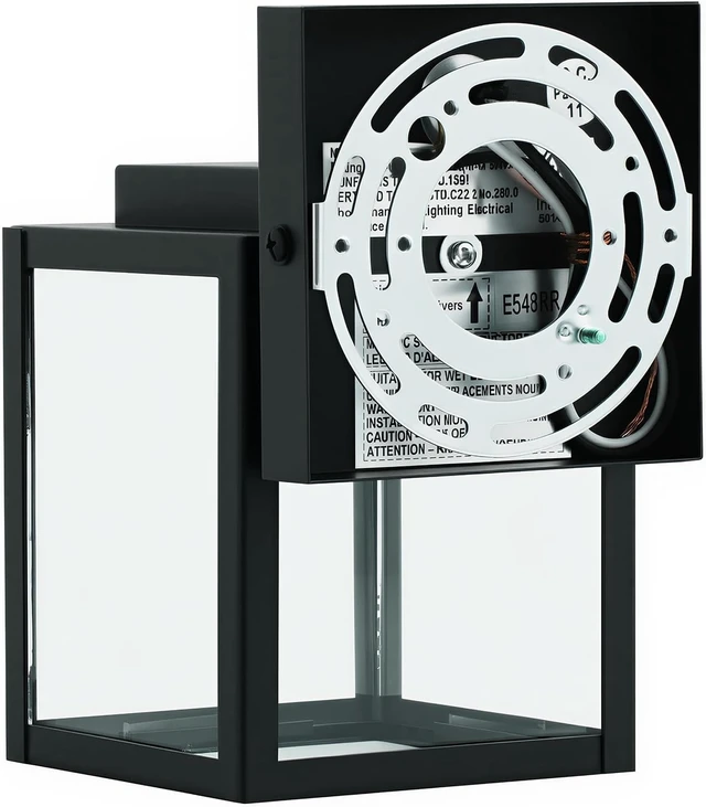 Alt view image 6 of 7 - mirrea 7" Classic Outdoor Wall Sconce 1 Light in Matte Black Rectangular Metal Frame and Clear Glass Shade Waterproof Porch Light Patio Light Pack of 2