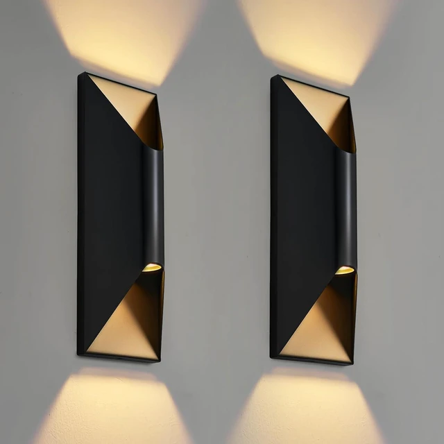 Main image of Outdoor Wall Lights, 15" Up and Down Exterior Lighting Fixtures