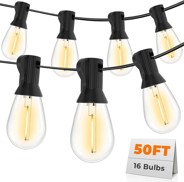 Main image of GvvooHome Outdoor String Lights, 50FT LED Waterproof Patio Lights