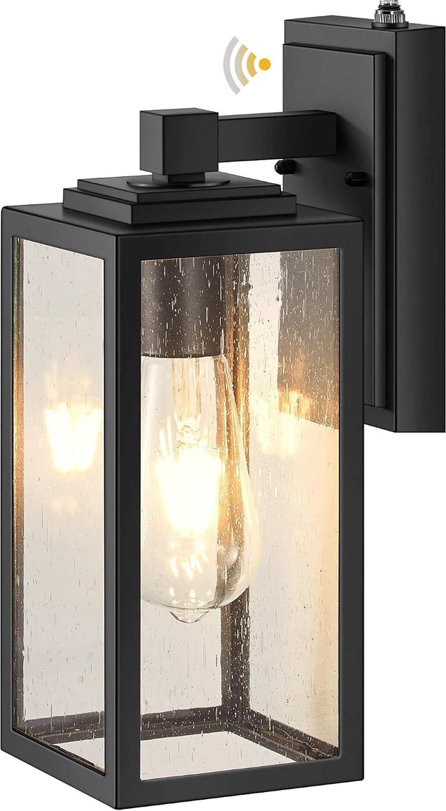 Main image of VIANIS Dusk to Dawn Outdoor Porch Lights Wall Mount, Anti-Rust, Waterproof
