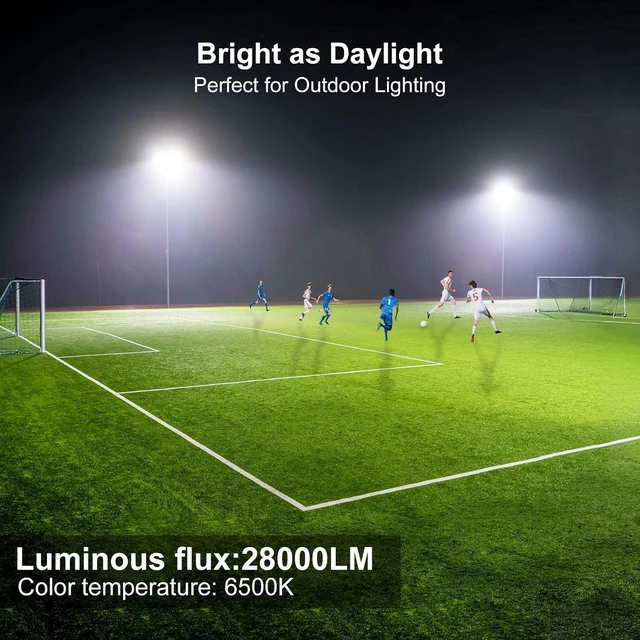 Alt view image 2 of 7 - 200W LED Parking Lot Light, 28000LM 6500K Outdoor Spot Lights