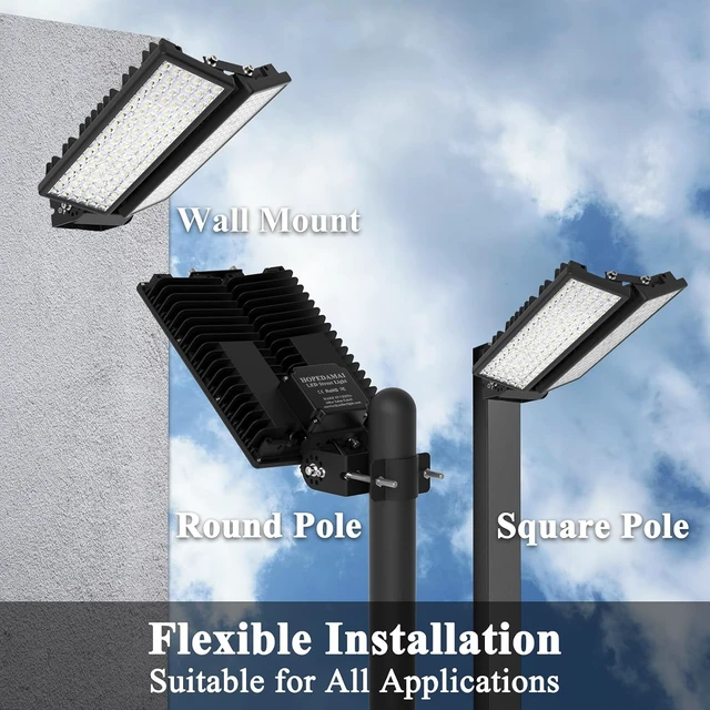 Alt view image 3 of 7 - 200W LED Parking Lot Light, 28000LM 6500K Outdoor Spot Lights