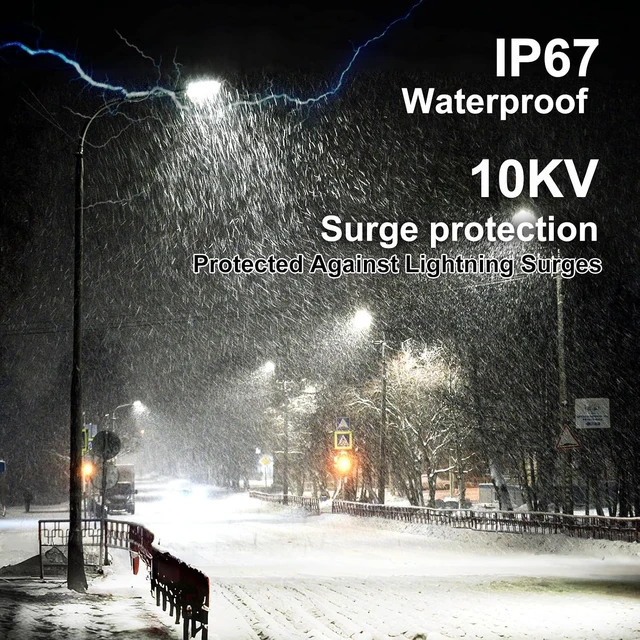 Alt view image 4 of 7 - 200W LED Parking Lot Light, 28000LM 6500K Outdoor Spot Lights