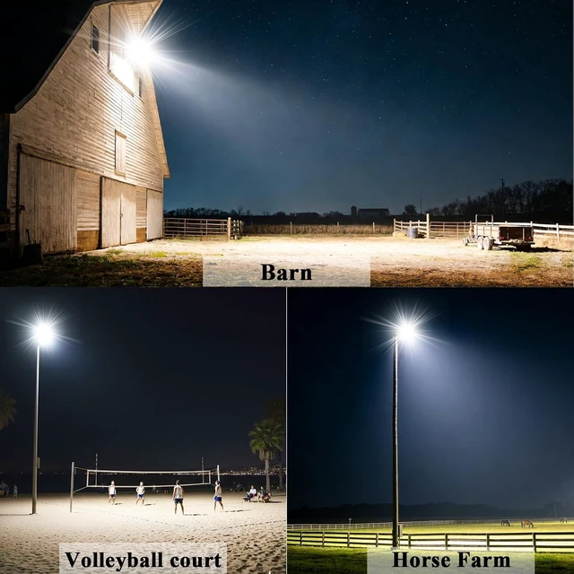 Alt view image 6 of 7 - 200W LED Parking Lot Light, 28000LM 6500K Outdoor Spot Lights